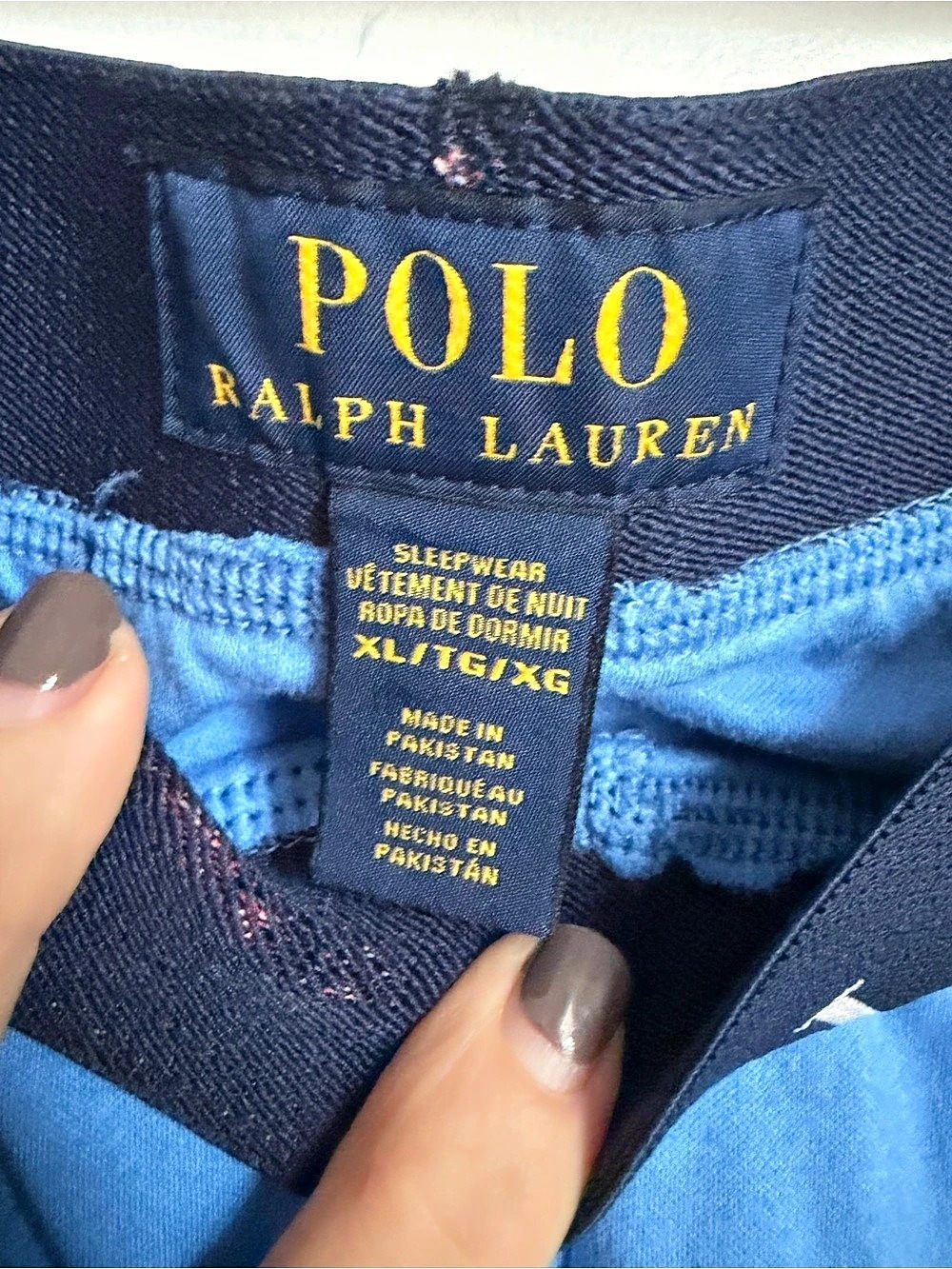 Polo Ralph Lauren Polo Pony Cotton Sleep Jogger Blue XL - Picture 3 of 5